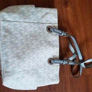 Powder blue Michael kors jet set tote